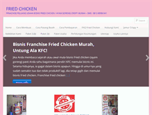 Tablet Screenshot of friedchickenjakarta.com